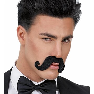 Stor Moustache - Sort skæg Stor Moustache - Sort skæg