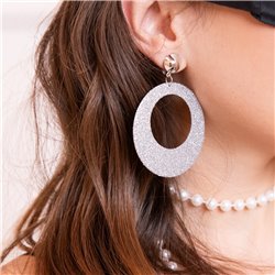 Ørering glitter sølv Hoop Ørering glitter sølv Hoop