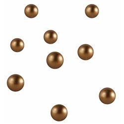 134 stk Gyldne guld perler 10 mm 134 stk Gyldne guld perler 10 mm
