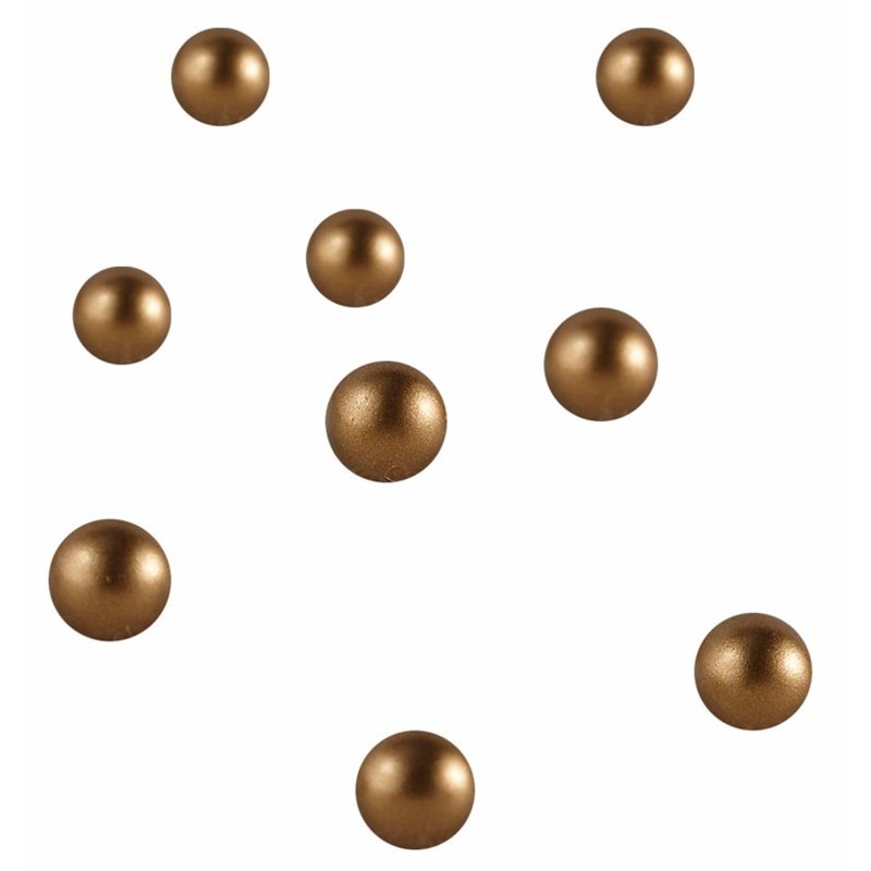 134 stk Gyldne guld perler 10 mm 134 stk Gyldne guld perler 10 mm
