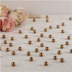 134 stk Gyldne guld perler 10 mm 134 stk Gyldne guld perler 10 mm