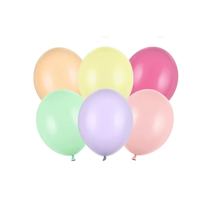 50 stk Standard mix pastelfarvet balloner - str 9" 50 stk Standard mix pastelfarvet balloner - str 9"