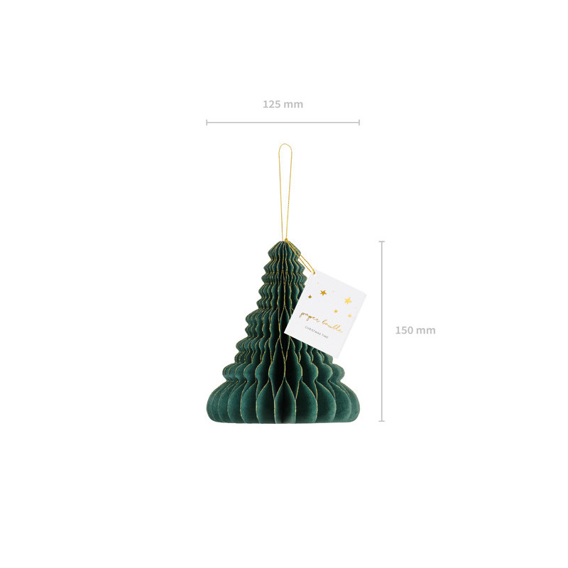 Honeycomb juletræ - grøn 15 cm høj Honeycomb juletræ - grøn 15 cm høj