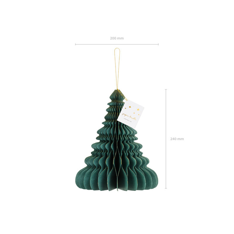 Honeycomb juletræ - grøn 24 cm høj Honeycomb juletræ - grøn 24 cm høj