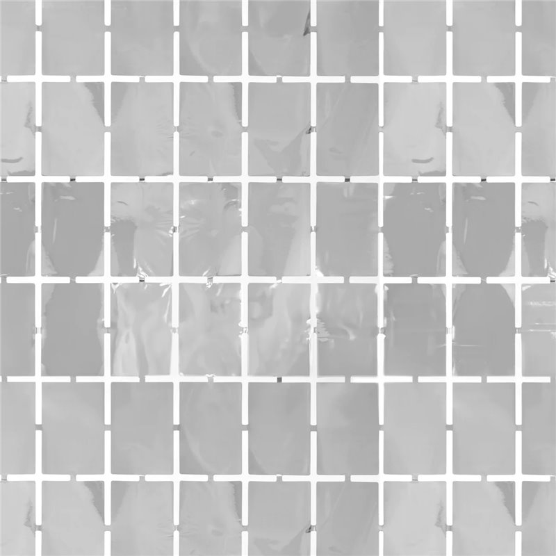Festgardin - dørforhæng firkanter Sølv - 100x200cm