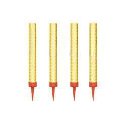 4 stk. Isfontæner med Guldgnister 12 cm – Perfekt til festlige anledninger, brændetid 45 sek.