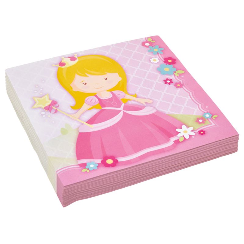 20 stk. Prinsesse servietter 20 stk. Prinsesse servietter