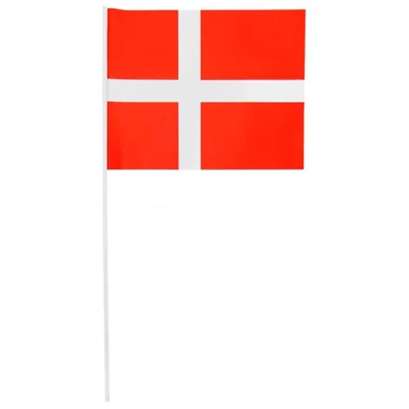 10 stk Dannebrog - Dansk flag på pind A4