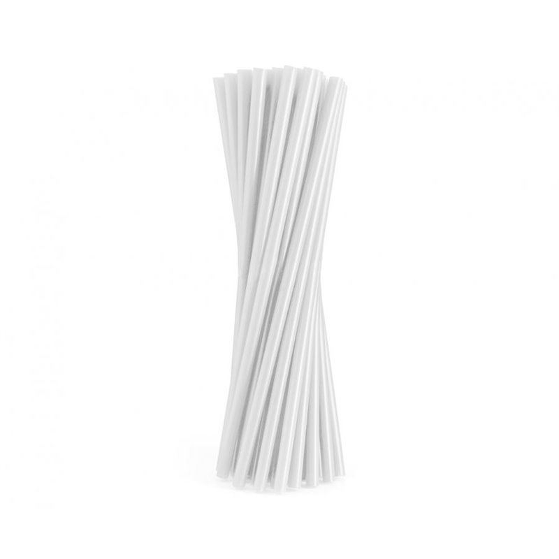 200 stk Genbrugelige sugerør hvid 19cm - 7,5 mm 200 stk Genbrugelige sugerør hvid 19cm - 7,5 mm
