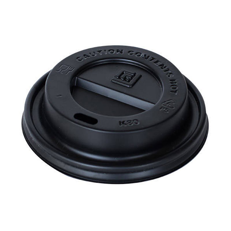 100 stk Drikkelåg - Ø80mm - Sort 100 stk Drikkelåg - Ø80mm - Sort