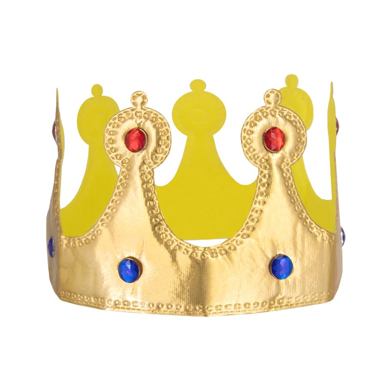 Guldkrone til Prinser og Konger: Gør Festen Ekstra Festlig med vores Justerbare Guldkrone