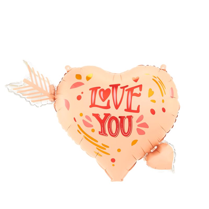 Love You - 25" Hjertefolieballon