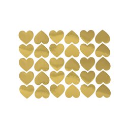 30 stk Guld Hjerteklistermærker: Skab en Romantisk og Festlig Stemning 30 stk Guld Hjerteklistermærker: Skab en Romantisk og Festlig Stemning