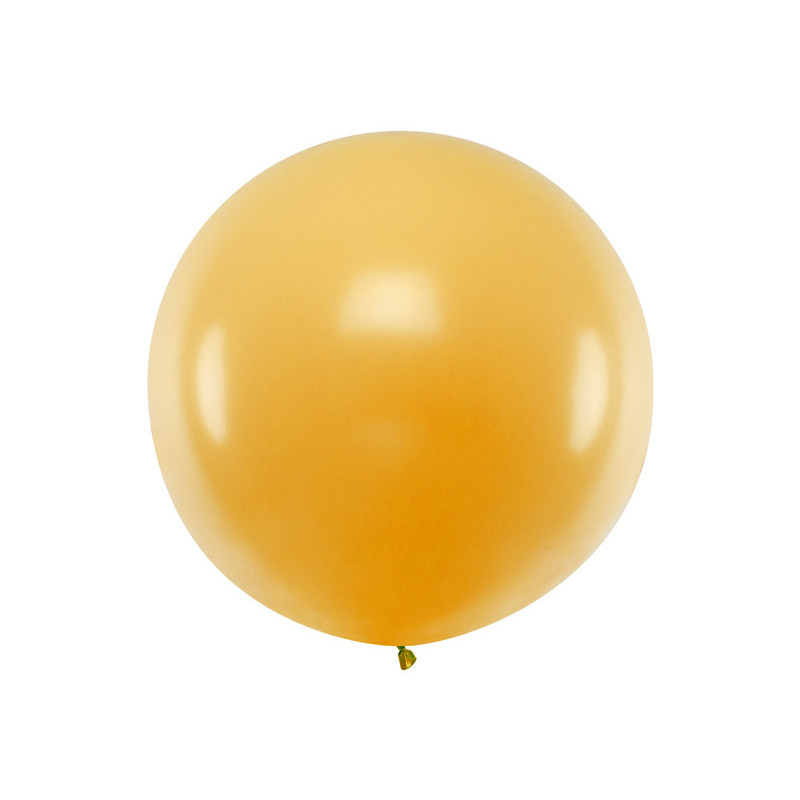 1 stk Kæmpe Metallic guld ballon - 1 meter 
