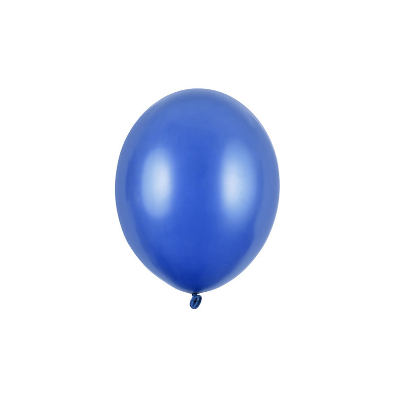 100 stk Metallic royal blå balloner - str 10"