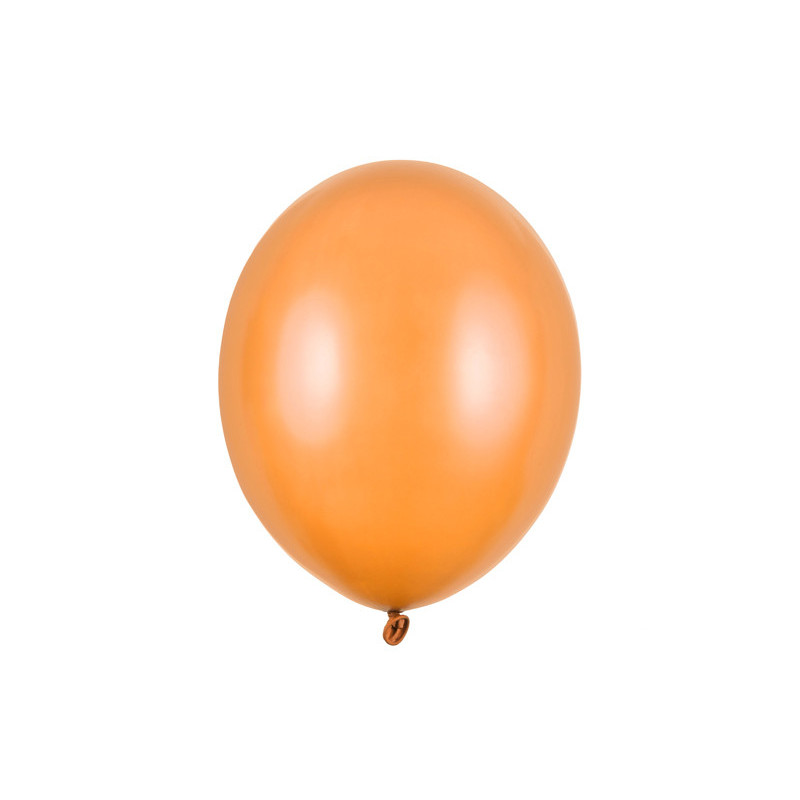 100 stk Metallic lys orange balloner - str 12"