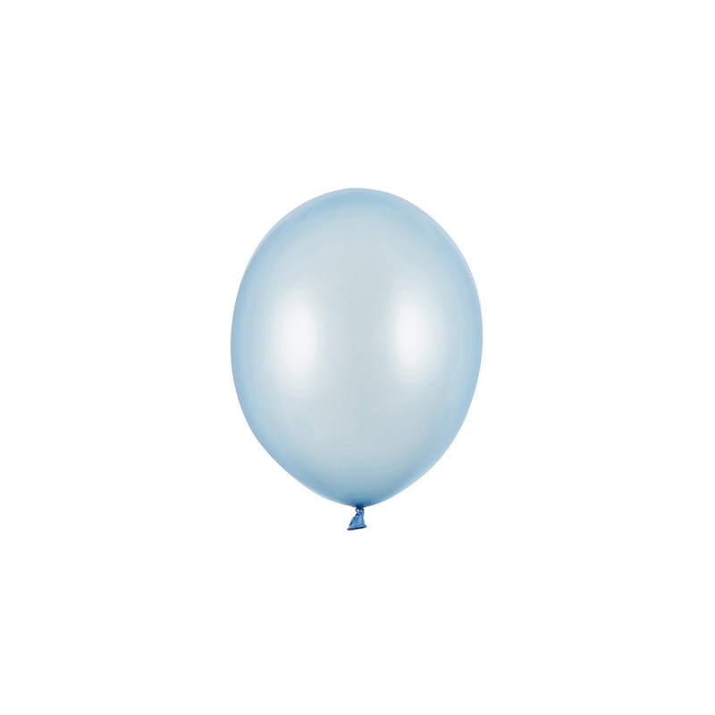 100 stk Perle lyseblå balloner - str 5"