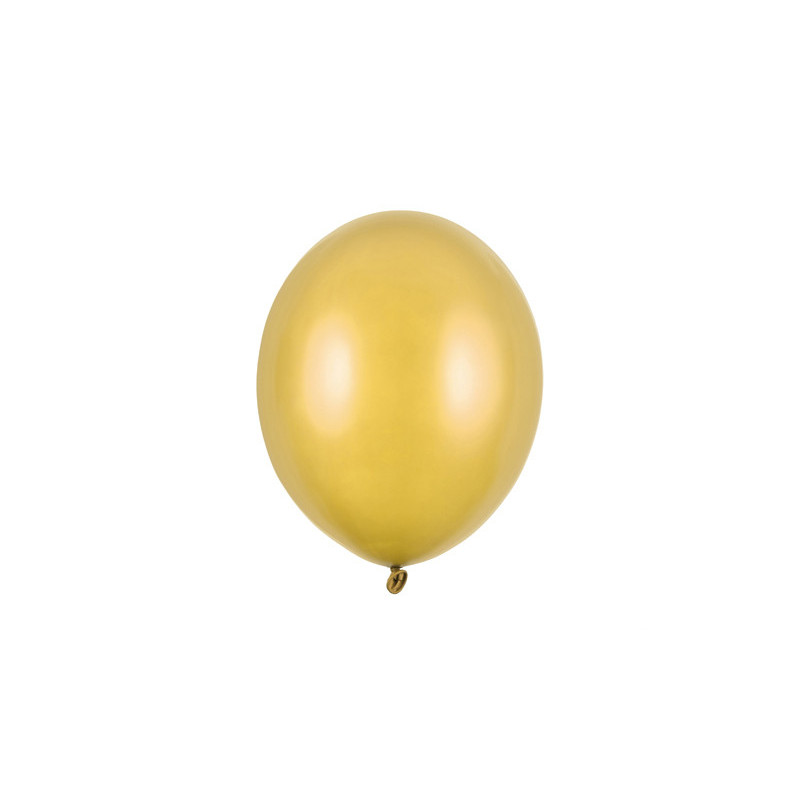 100 stk Metallic guld balloner - str 5" 100 stk Metallic guld balloner - str 5"