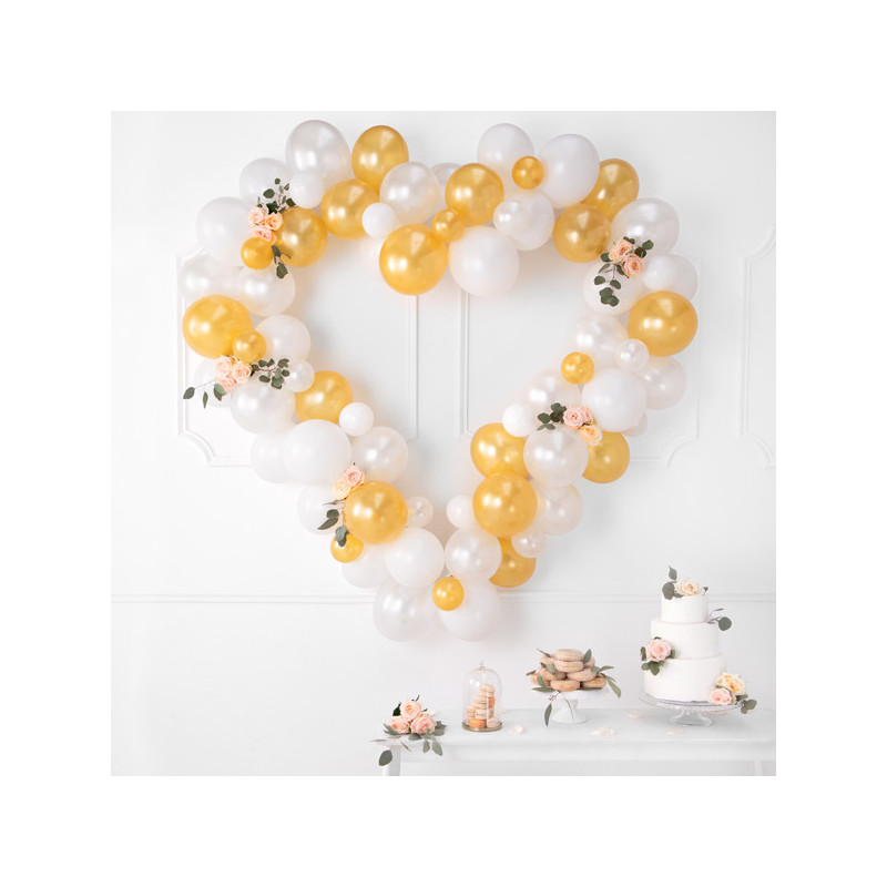 100 stk Metallic guld balloner - str 5" 100 stk Metallic guld balloner - str 5"