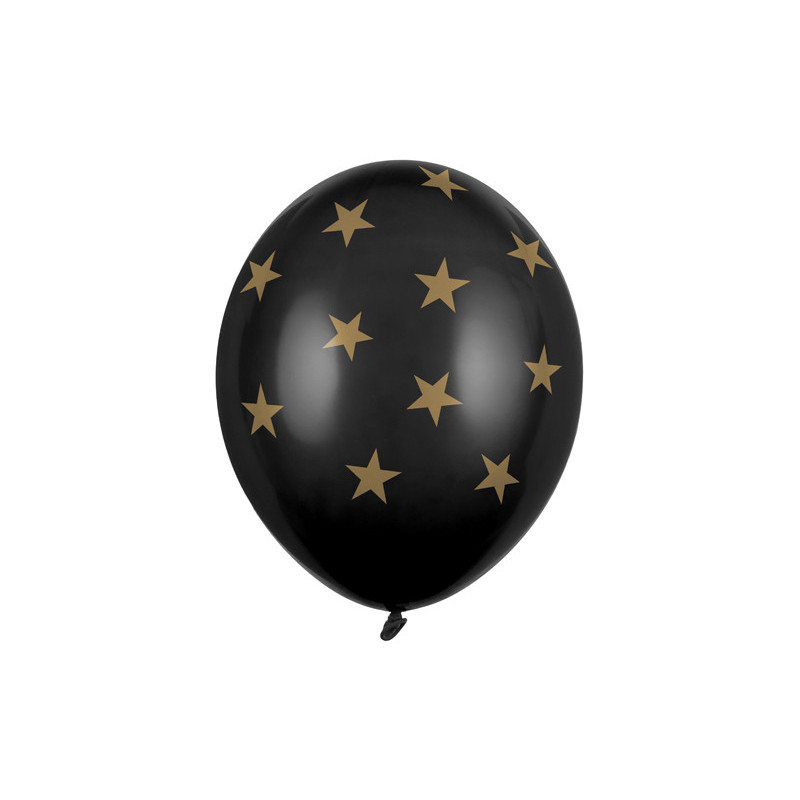 50 stk. Balloons 30cm, Stars, Pastel Black (1 pkt / 50 pc.)"