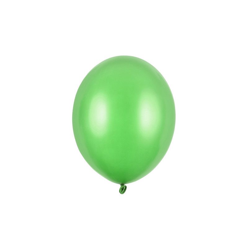 50 stk Metallic limegrøn balloner - str 10"