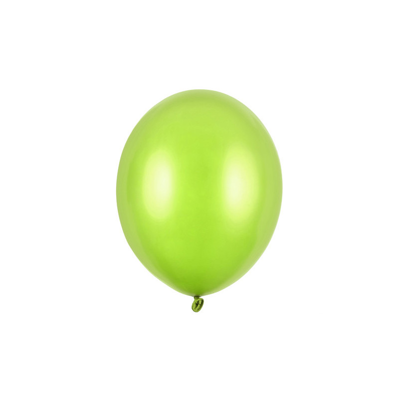 50 stk Metallic Æblegrøn balloner - str 10"