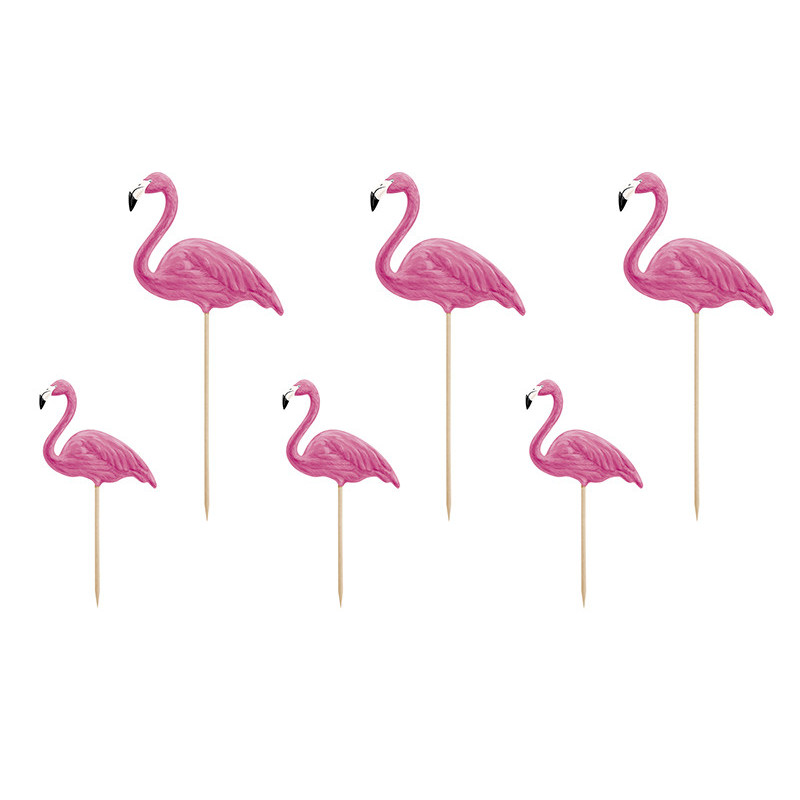 Kage topper "Aloha - Flamingos" pink