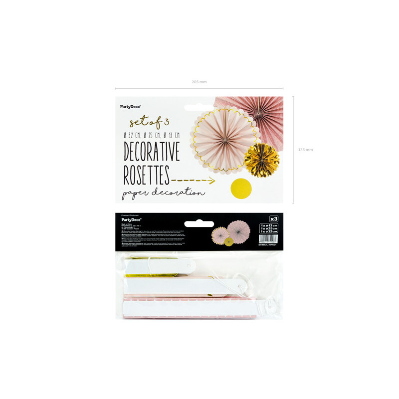 3 stk Rosetter sweet mix 3 stk Rosetter sweet mix