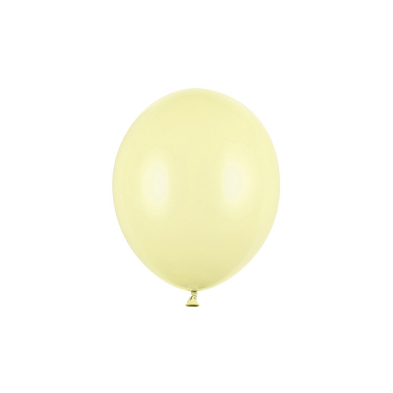 100 stk Standard pastel gul balloner - str 10"