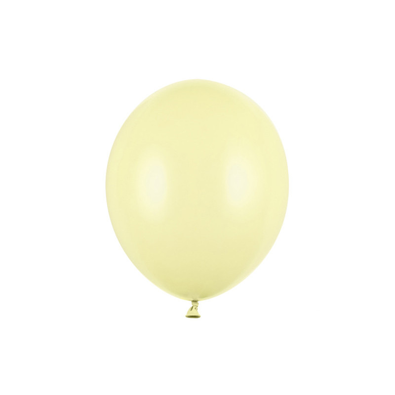 100 stk Standard pastel gul balloner - str 12"