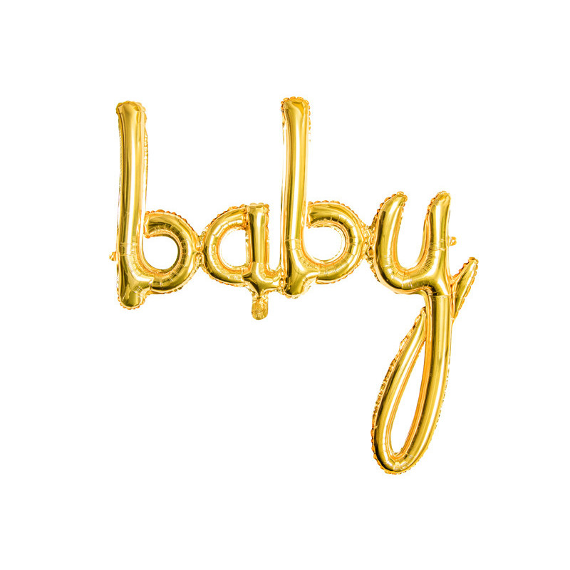 Baby - tekst 30" guld- folieballon