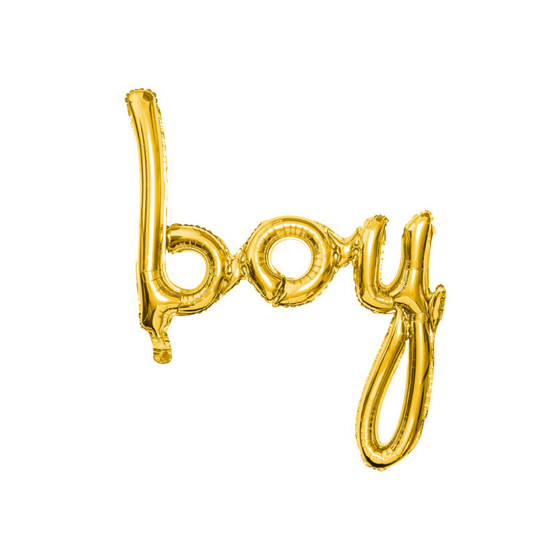 Boy  - tekst 29" guld- folieballon