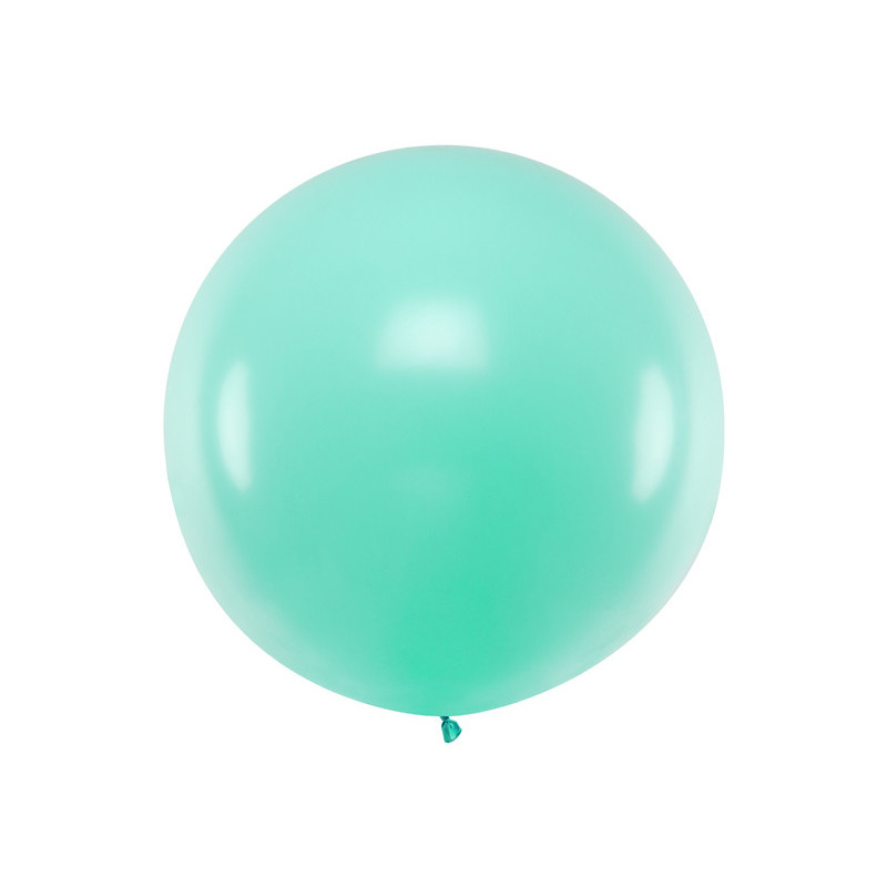 1 stk Kæmpe pastel mint ballon - 1 meter 