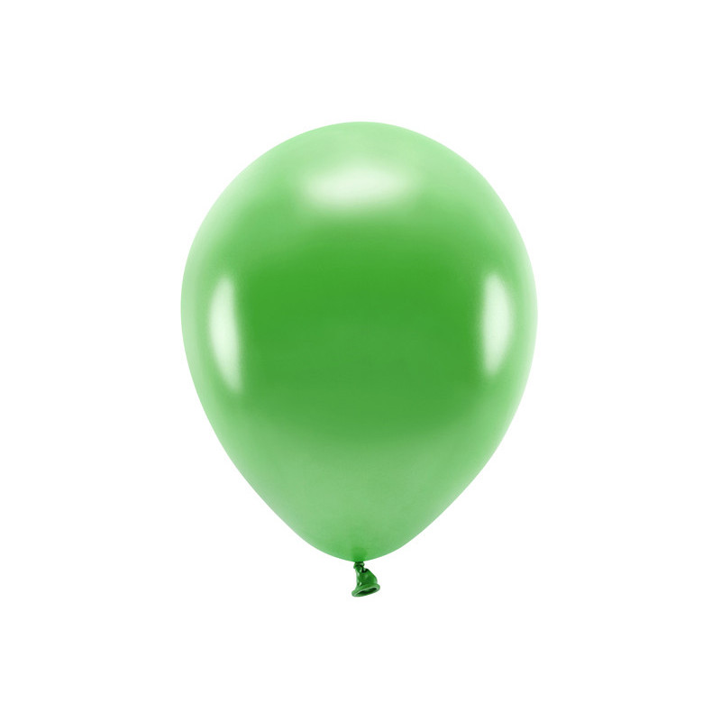 100 stk. Økologiske Metallic græs grøn balloner str. 12"