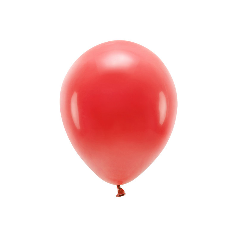 100 stk. Økologiske mørkerød balloner str. 12"