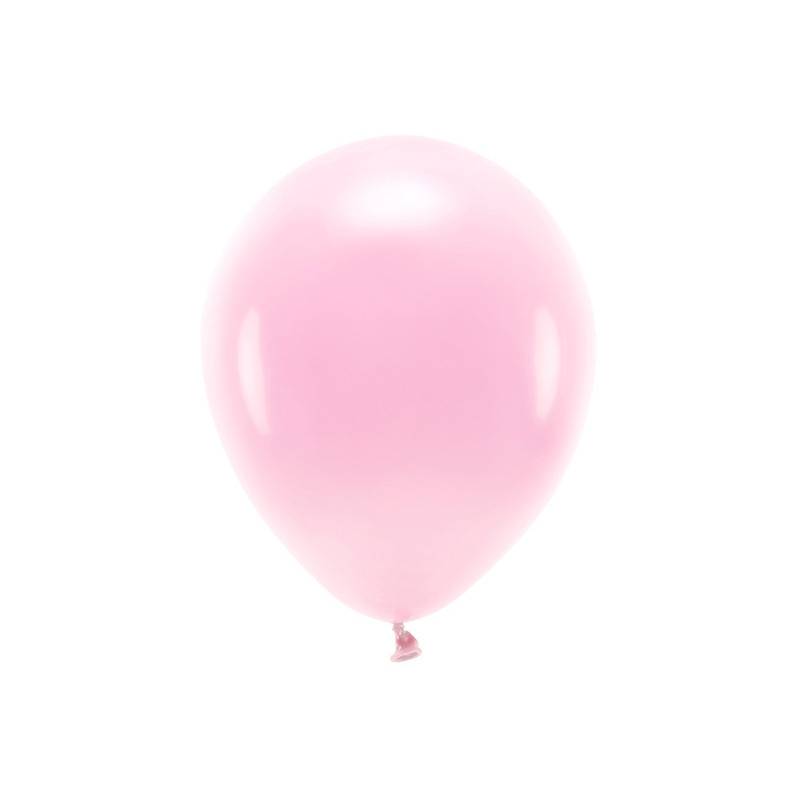 100 stk. Økologiske lyserød balloner str. 12"