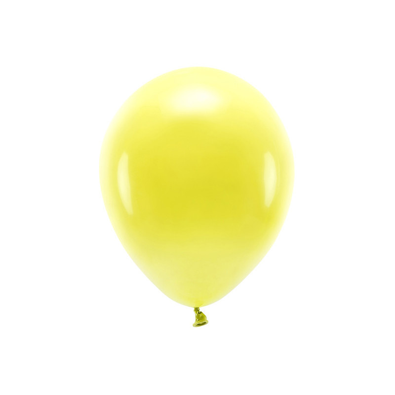 100 stk. Økologiske gul balloner str. 12"