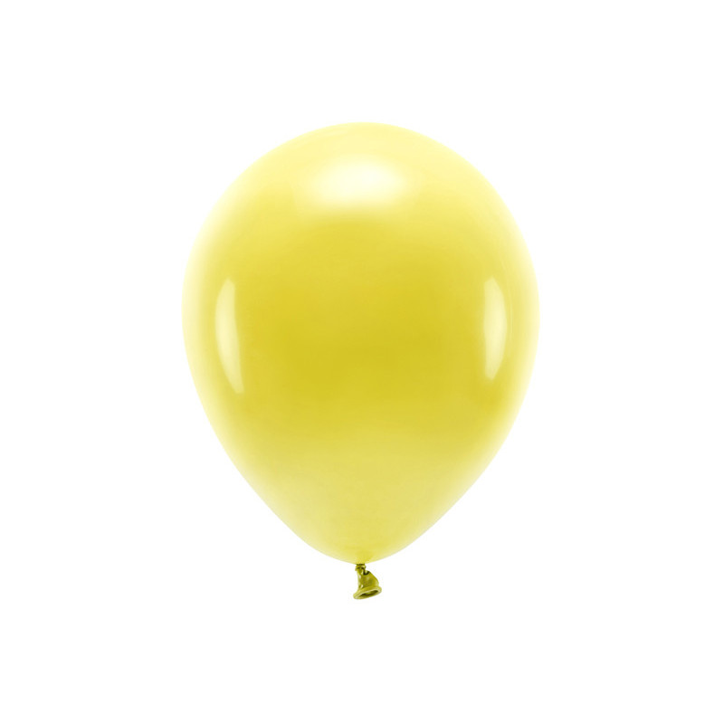 100 stk. Økologiske mørk gul balloner str. 12"