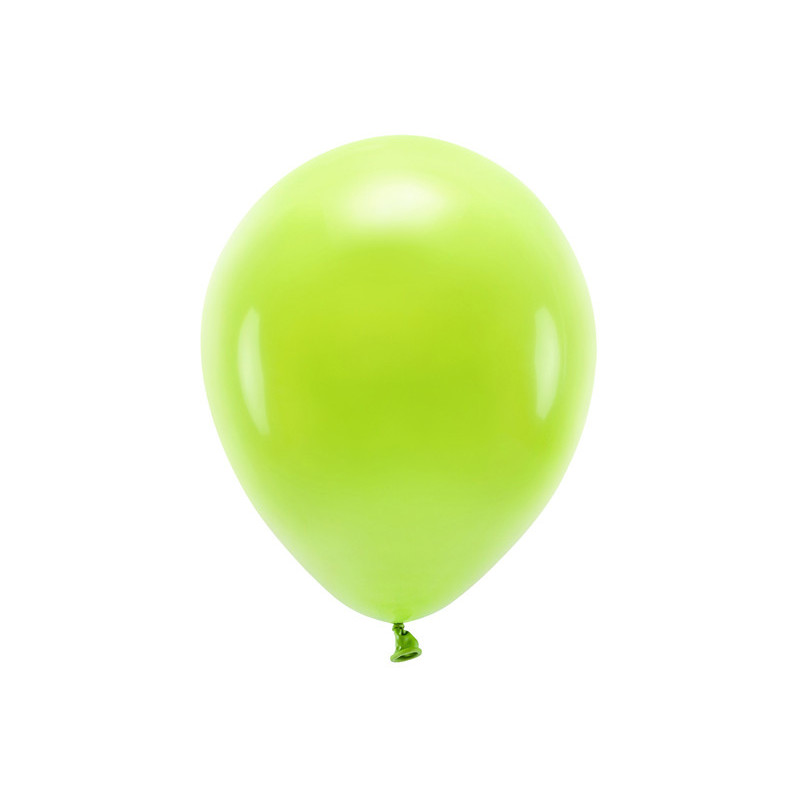 100 stk. Økologiske æblegrøn balloner str. 12"