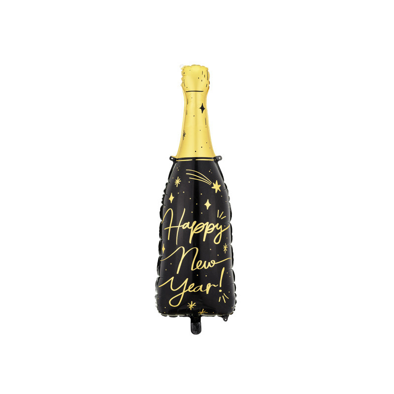 Champagneflaske Happy new year 38" folieballon