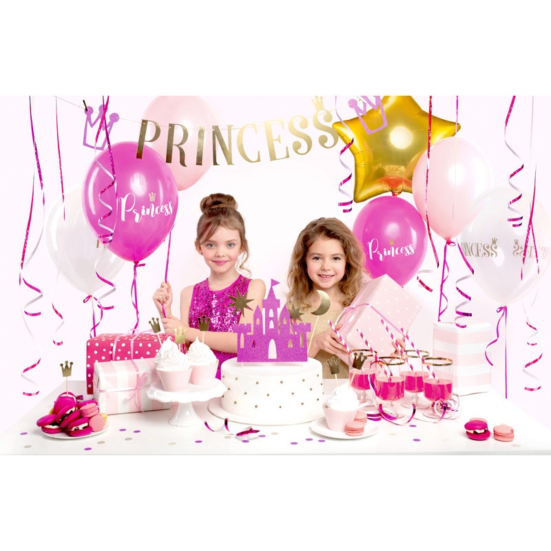 1 sæt Prinsesse Festpynt Party Box Dekorationssæt - Alt hvad du skal bruge