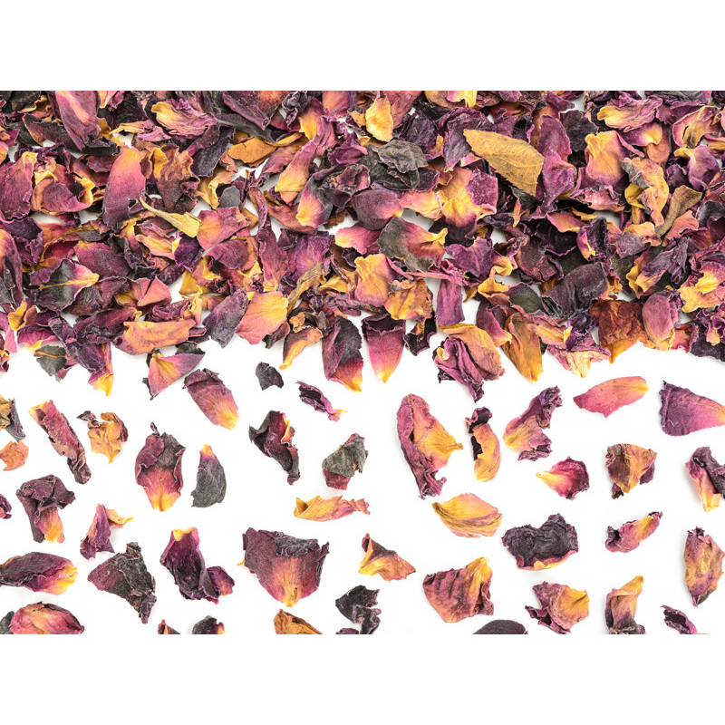 1 stk. Farverig Blomsterkonfetti af Tørrede Roser, 400g
