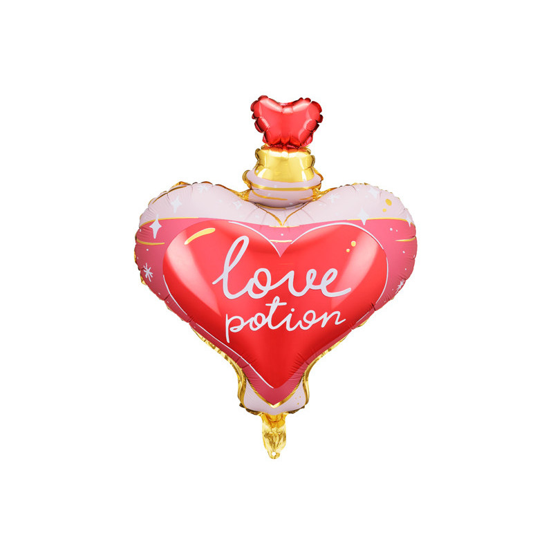 1 stk. Farverig Kærlighedseliksir Folieballon, 54x66 cm