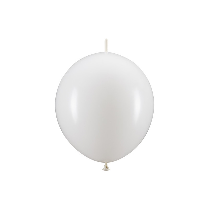 20 stk. Hvide Sammenkoblingsballoner på 33 cm