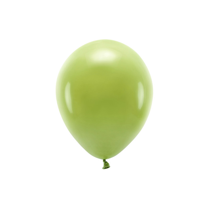 100 stk. Pastelgrønne Øko-Venlige Balloner, 26 cm