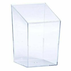 12 stk Firkantede Cutblock Tapa-tizers bæger 85 ml - klar - Genbrugelige 12 stk Firkantede Cutblock Tapa-tizers bæger 85 ml - klar - Genbrugelige