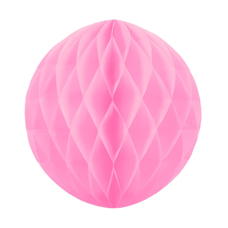 1 stk Honeycomb silkepapirkugle Pink 30 cm - papir bikube