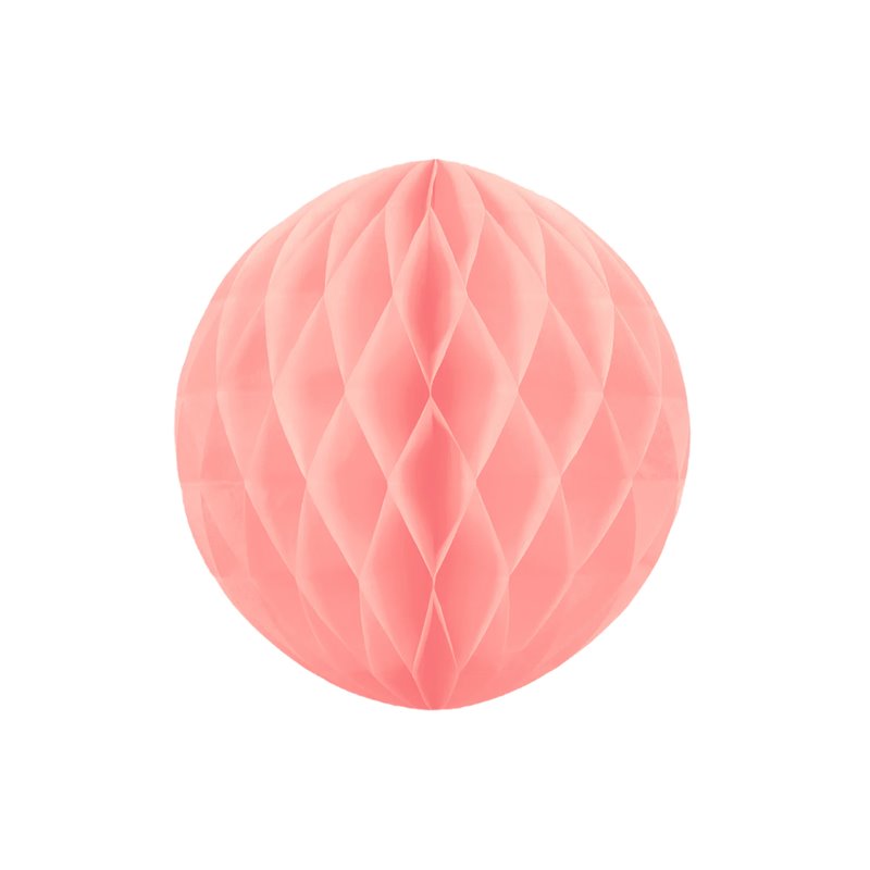 1 stk Honeycomb silkepapirkugle Lys pink 20 cm - papir bikube