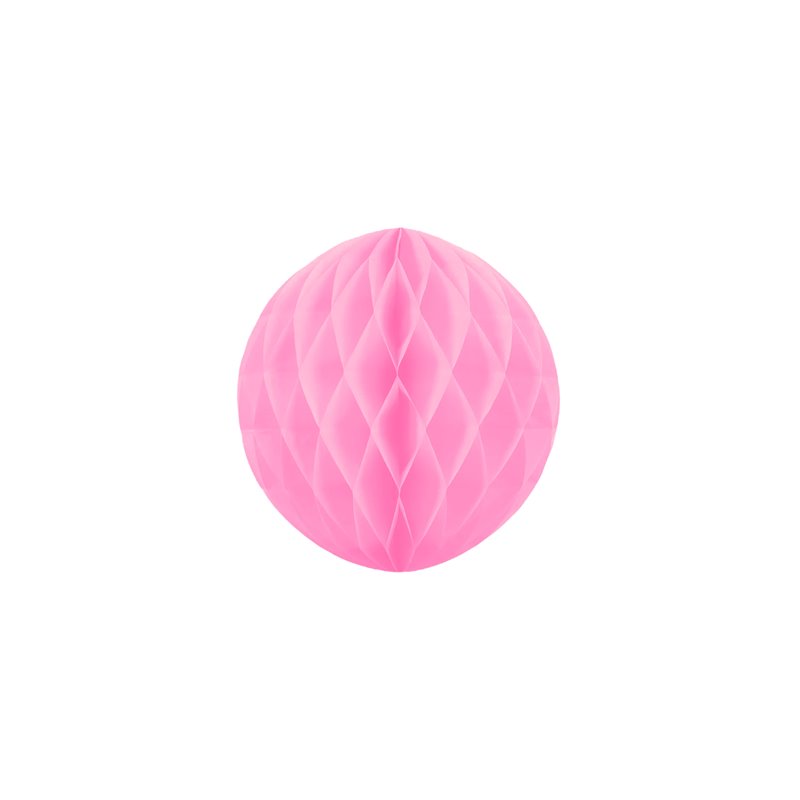 1 stk Honeycomb silkepapirkugle Pink 10 cm - papir bikube