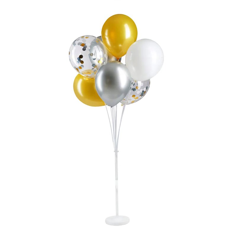 1 stk. Ballonstativ Ballonholder til 7 Balloner 130 cm